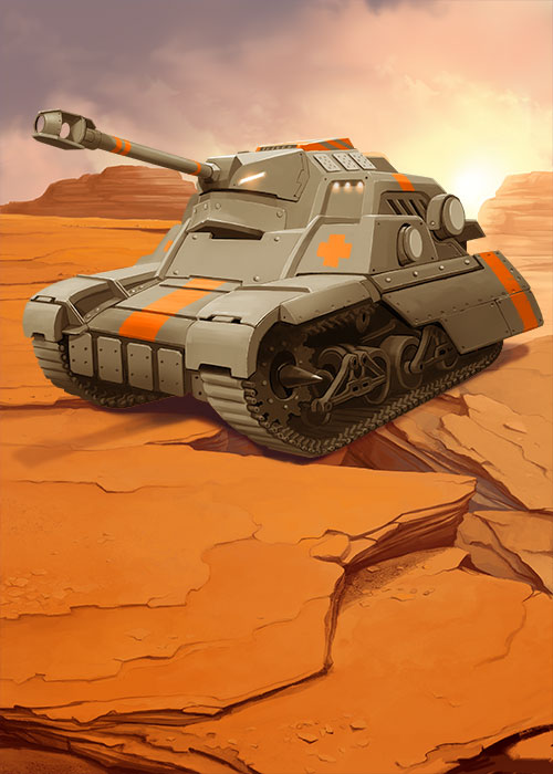 Orange Tank Card Art