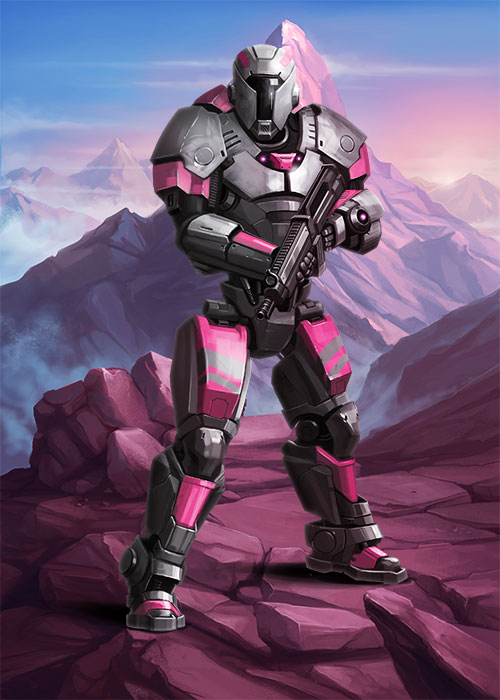 Pink Officer Card Art